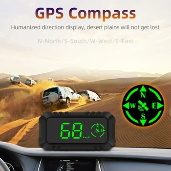 G7 GPS HUD Auto Head Up Display 3v Rýchlomer prekročenia rýchlosti Alarm Únava Jazdy Pripomienka KMH/MPH pre Všetky Vozidlá