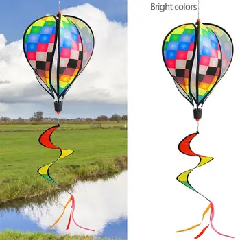 Teplovzdušný Balón Vietor Špirály Pinwheels Rotujúce Flitrami Veterný Mlyn Ornament Vonkajšie Závesné Rainbow Spinner Veterné Zvonkohry Na Trávniku