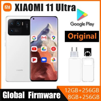 Xiao Mi 11 Ultra /10 Ultra Smartphone Snapdragon 888 Octa-core 5G Mobil 5000mAh Batérie 50MP Fotoaparát 6.81