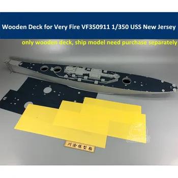 1/350 Rozsahu Drevené Paluby Modrá Maskovanie List na Veľmi Oheň VF350911 USS New Jersey Loď Model CY350054