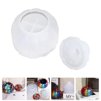 Candy Formy DIY Epoxidové Tekvica Úložný Box Silikónové Tvorivé Jar Živice 10x10cm Remesiel Silica Gel