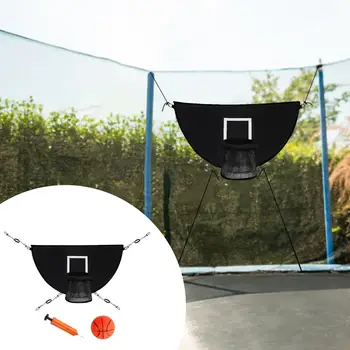 Mini Trampolína Basketbalová Obruč na Vonkajšie Jednoduchá Inštalácia Basketbal Stojan