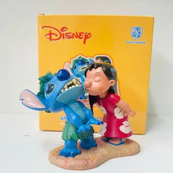 Disney Anime Lilo & Stitch Cartoon Lilo Pelekai Bozky Steh Miniatúrny Model Detí Zberateľskú Hračka Vianočný darček