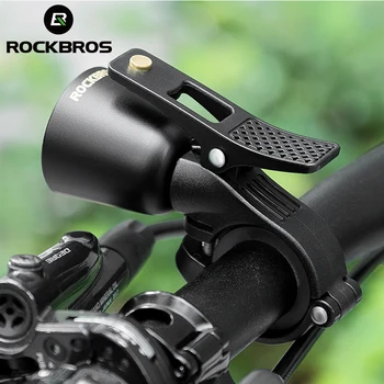 ROCKBROS úradný Bike Bell MTB 100db Krúžok Zliatin Medi Horn Výstražné Bezpečné Jednoduchá Inštalácia Ostrý Cyklistické Zvony Accessorie