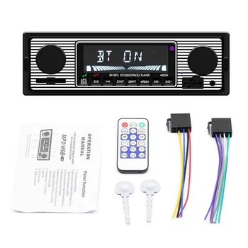 1 DIN Retro Auto Stereo Audio Automobilový Bluetooth s USB/SD/AUX Karty FM MP3 Prehrávač PC Typ:-5513