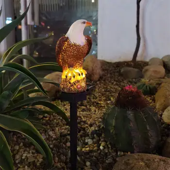 Solárne LED Osvetlenie Záhrady Eagle Zvierat Pixie Trávnik Lampy Solárne Lampy Jedinečnú Vonkajšie Ornament Lampy Nepremokavé Svetlami, Tak, R0O9