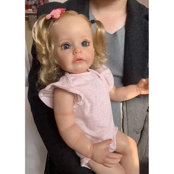55 CM celého Tela Silikónové Reborn Princeess Batoľa Dievča Sue-Sue Realisticky Ručné Realistický 3D Maľované Bebe Reborn Bábiky pre Dievčatá