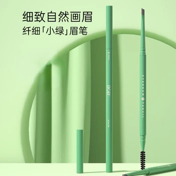 Malé Zelené Trubice Dvojité Hlavu Extrémne Tenké Obočie Ceruzka Nepremokavé a Trvanlivé Zafarbenie Odolné voči Potu
