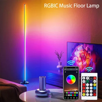 Smart RGB Svetlo Bar s Remote APP Riadenie LED Rohu Poschodí Lampa TV Podsvietenia s Hudbou Synchronizácie pre Obývacia Izba Herné Osvetlenie