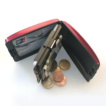 Mince Peňaženky, pánske Peňaženky Pevné Kreditnej Karty Prípade Anti RFID Skenovanie Chránič pre Unisex Banka Držiteľa Karty Kovové Peňaženky