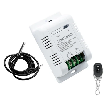 Tuya Wifi Smart Inteligentný Monitorovací Prepínač RF433 Termostat Prepínač Teploty Ovládací Prepínač 16A 3000W