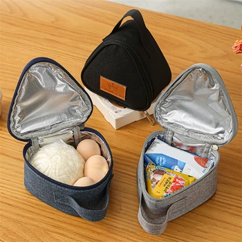Raňajky Izolácie Tepelné Vak Mini Trojuholníkové Ryža Loptu Lunch Box Vrecia Roztomilý Prenosné Potravín Bento Čerstvé Puzdro pre Ženy, Deti