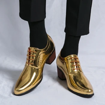 2023 nové Jar a na jeseň mužov topánky zlato Svetlej pokožky mužov pohodlné oxford topánky luxusné brogues mens Business Moccasin topánky