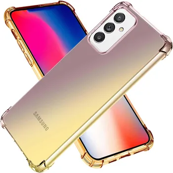 Shockproof obal pre Samsung Galaxy M52 5G M32 5G M32 M12 M14 4G M53 5G Gradient Farba Transparentná Mäkký Kryt pre Samsung M54 5G
