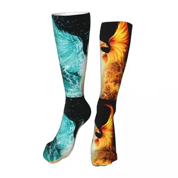 Krásne Oheň, Ľad Phoenix Novosti Ponožky Unisex Polovici Teľa Ponožky Hrubé Pletené Mäkké Bežné Ponožky