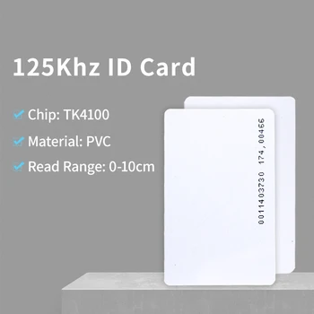 10pcs TK4100 125kHz RFID RFID Karty Bezkontaktné identifikačné Karty Token Tag Key Card pre Systém Kontroly vstupu a Dochádzky