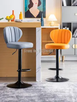 Bar stoličky zdvíhanie a rotujúce moderný jednoduchý domácnosti operadla svetlo luxusné módne vysoká stolička bar stoličky barové