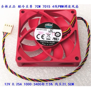 Pôvodné Cooler Master DC12V 0,25 A 7015 70*70*15 MM 70 MM Chladiaci Ventilátor FA07015L12LPB AMD CPU Chladiaci Ventilátor 4PIN PWM 1000-3400RPM