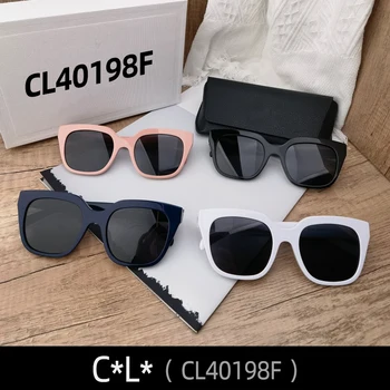 CL40198F Nové Módne slnečné Okuliare Pre Ženy, Pánske Čierne Okuliare Cat eye MGlasses Spy Módne Príliš veľký Luxus Dizajnér Značky Jennie