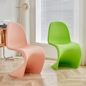 Jedinečný Dizajnér Jedálenské Stoličky, Ergonomické Prenosné Jeden Transparentné Stoličky Zelená Módne Meubles De Salon Essentials Domácnosť