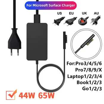 AC Adaptér pre Microsoft Surface Pro4 5 6 7 102 Laptop1 2 8/9GB Ple1 3/4 2/3 1625 1800 1706 1796 1798 Nabíjačku 44W 65W 1932W