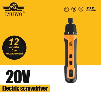 LYUWO Mini Bezdrôtovej Elektrický Skrutkovač, Nabíjateľná 1300mah Moc vrtáka, Multifunkčný Demontáž krútiaci Moment Repair Tool
