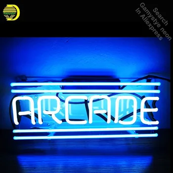 ARCADE Neónový nápis Akryl Panel Ručné neónové svietidlo, Prihláste real Sklo Trubice neónové svetlo Rekreáciu herňa Kultové Znamenie jasné, stravovanie