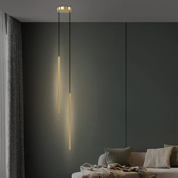 Nový Moderný Led Prívesok Light Black&Gold Tvorivé Luster Lampy, Jedáleň, Kuchyňa, Nočné Svetlá Spálňa Závesné Osvetlenie