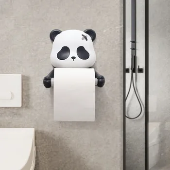 Živica Cartoon Papier, Uterák Úložný Stojan Jednoduché Kreatívne Domácnosti Wc Nechtov Zadarmo Panda Papiera Držiak Na Uterák Roll Trubice Tváre Držiteľa