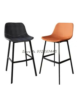 Nordic Light luxusné železa bar stoličky barové domácnosti, moderný jednoduchý operadla priemyselné štýl bar stoličky, predné stôl stoličky stolice