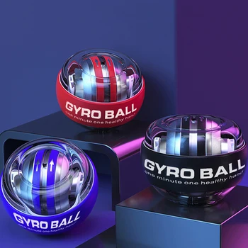 LED Automatické Light-emitting Gyro Zápästie Sily Hádzaná Automatický Štart Vibračné guličky Gyroskop Powerball Gyroball Power Ball