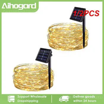1/2 KS Solárnych String Svetlá 2 Pack 330 LED Solárne Rozprávkových Svetiel 8 Režimov Medený Drôt Svetlá Nepremokavé Vonkajšie String Svetlá