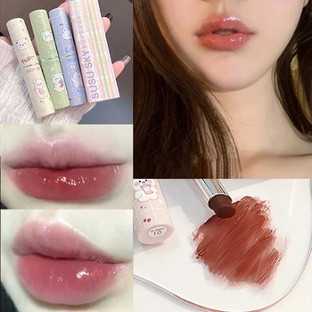 6 Farieb Jelly Tónované Balzam Na Pery, Zrkadlo, Hydratačný Rúž Dlhotrvajúci Rúž Nepremokavé Červené Pery Odtieň Kórejský Make-Up, Kozmetické