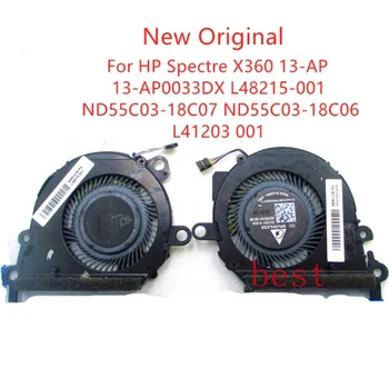 Nový, Originálny Notebook CPU GPU Chladiaci Ventilátor Pre HP Spectre X360 13-AP 13-AP0033DX L48215-001 ND 55C03-18C07 ND55C03-18C06 L41203 001