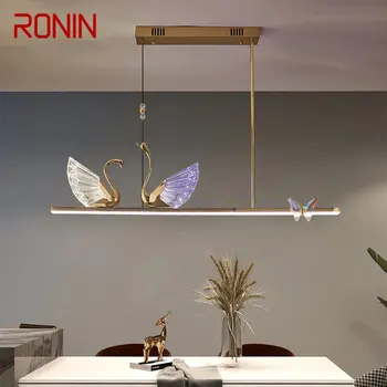 RONIN Nordic Dvoch Labutí Luster Lampy, Svietidlá, Moderné, Kreatívne LED Prívesok Svetlá pre Domáce Jedáleň, Obývacia Izba Dekor