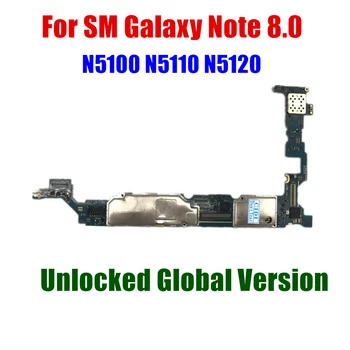 Eú Verzia Pre Samsung Galaxy Note 8.0 N5100 fotografické stanice n5110 WiFi & 3G N5120 Doske Pôvodné Odomknutý logika Mainbaords Obvody Doska