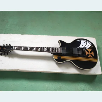 Vysoko Kvalitné Čierna ESP Elektrická Gitara s Aktívne Snímače