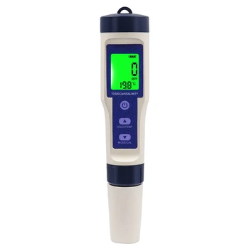 5 v 1 pre Digitálne Teplota meradla, TDS/ES/PH/Salinitu Vody, Monitorovanie Kvality Tester pre Bazény, Pitnej Vody, Akvária