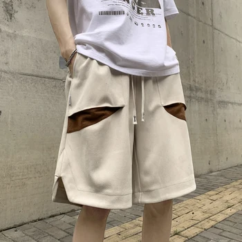  Patchwork Šortky Muž kórejský Luxusné Oblečenie Mužov Streetwear Pracovné oblečenie Pol Nohavice Basketbal Mužské Oblečenie Predaj 3XL 2023