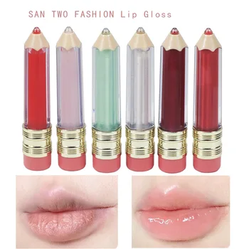 6 Farebná Ceruzka Tvar Transparentné Moisturizing Lip Olej Nepremokavé Dlhotrvajúcu Hydratáciu Svieti Tekutý Lesk Na Pery Make-Up, Kozmetické