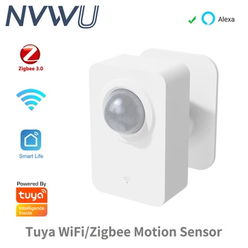 Tuya WiFi, Zigbee PIR Snímač Pohybu Ľudského Tela Infračervený Detektor Anti Theft Bezpečnostné APLIKÁCIE Diaľkové Ovládanie pre Inteligentný Život Alexa