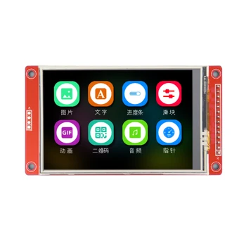 Sériové TFT LCD Modul Displeja s Dotykovým Panelom Ovládač IC ILI9488 Podporu kapacitný dotykový GT911
