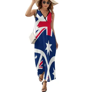 AUSTRÁLSKA VLAJKA bez Rukávov Šaty letné oblečenie roztomilý šaty dámske šaty pre špeciálne príležitosti