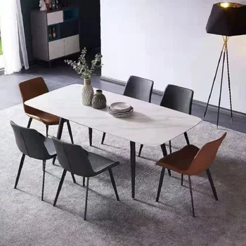 Rock rada jedálenský stôl minimalistický malé domáce obdĺžnikový iny net červená jedálenský stôl a stoličky zmes minimalistický