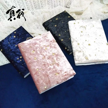 【Temnej Noci, Hviezdna Mesiac] vyzýva Originálne Handmade A5 Notebook Zahŕňa Chránič Knihy Rukáv Vytvorený Textílie Výrobky Denník Kryt，na Sklade