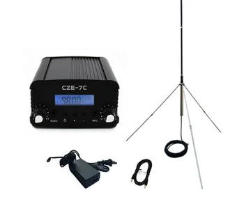 CZE-7C 7W Stereo PLL FM Vysielanie Rozhlasovej Stanice +PS Ant Auta