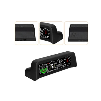 X91 3In1 GPS TPMS HUD pre Všetky Rýchlosti Vozidla Svahu Meter Inclinometer Auto Kompas Auto HD Head Up Display(Vonkajšie)