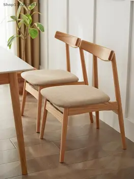 Nordic štýl domu všetky masívneho dreva dub denník farba jedálenské stoličky moderný minimalistický čerešňového dreva späť stoličky jednoduché kórejský stoličky