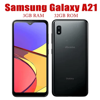 Pôvodné Samsung Galaxy A21 Octa-Core 6,5 Cm 3GB RAM, 32 GB ROM Smartphone16MP Quad Fotoaparát, LTE Android Odomknutý Mobilný Telefón
