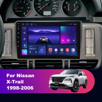2 Din Android 12 Auto Radio Na Nissan X-Trail 1998 - 2006 Multimediálne Video Prehrávač, GPS Carplay 4G Autoradio Auto 2K QLED 8+128G